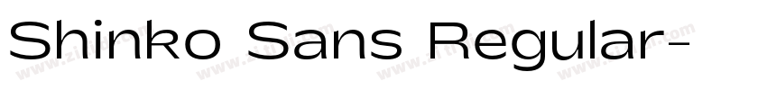 Shinko Sans Regular字体转换 Shinko Sans Regular字体转换